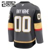 Dresovi Vegas Golden Knights 2024-25 Fanatics Premium Custom Treći Sivo - Dječji
